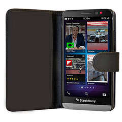 Black BlackBerry Z30 Flip Cover Case