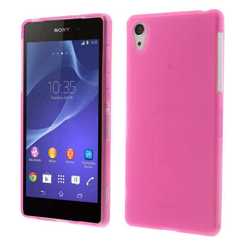 Pink Sony Xperia Z2 TPU Matte Cover Case