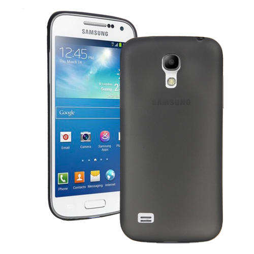 Black Ultra Thin 0.3mm Clear Matte Case Cover for Samsung Galaxy S4 Mini i9190 + Screen Protector