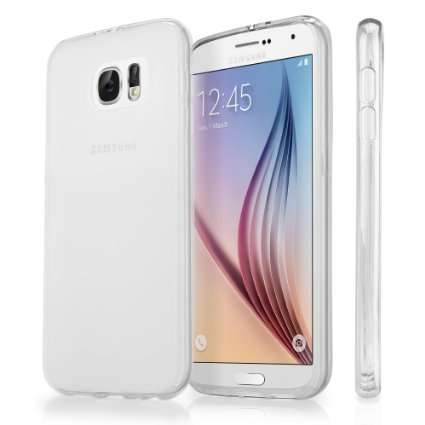 Transparent Sides Frosted Back Cover Case for Samsung Galaxy S6
