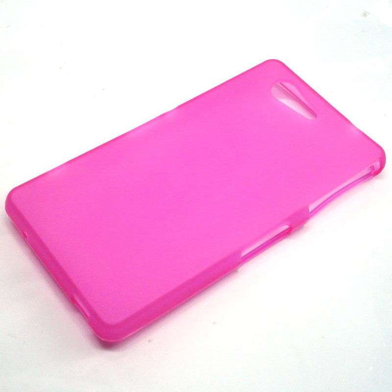 Pink Frosted TPU Sony Xperia Z3 Compact Cover Case