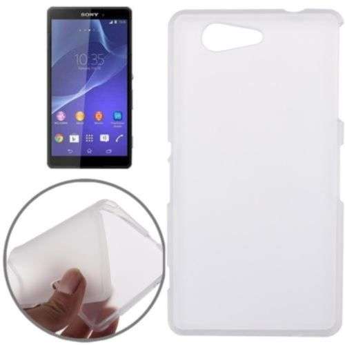 White Frosted TPU Cover Case for Sony Xperia Z3 Compact