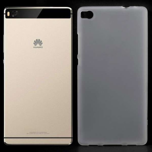 White Frosted TPU Cover Case for Huawei P8