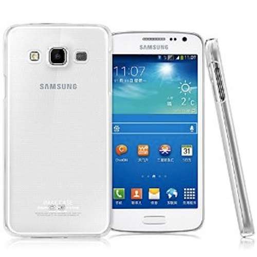 Clear Frosted Samsung Galaxy A3 Cover Case + Screen Protector