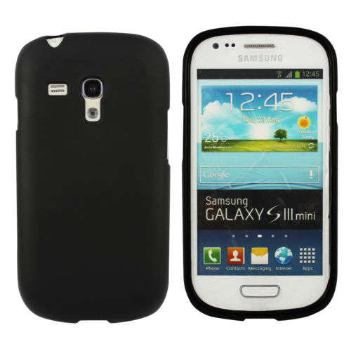 Black Frosted TPU Gel Cover Case for Samsung S3 Mini i8190