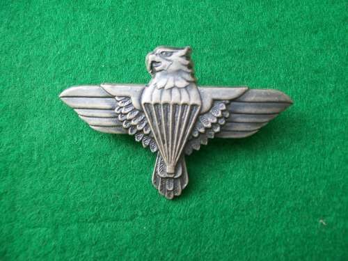 44 Para Brigade , Grey Metal Beret Badge ( 2 x pins intact )