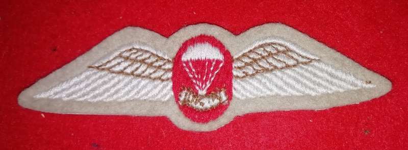 SADF PARACHUTE FREEFALL WING - 1ST VARIANT - INTRODUCED 1973