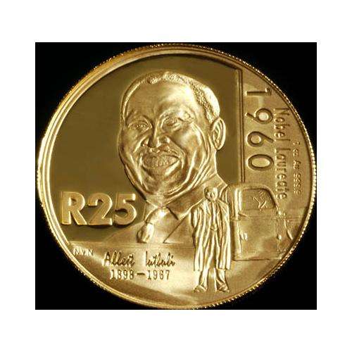 2005 PROTEA PROOF SET - NOBEL PEACE WINNERS - LUTHULI