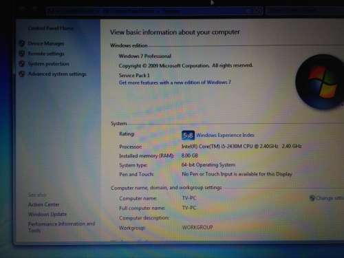 HP ProBook 4530s - core i5 - 8GB Ram - 3G - 640GB HDD