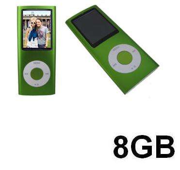 Super-slim 4th style MP4 Player 8GB (IPOD NANO LOOK ALIKE) GREEN