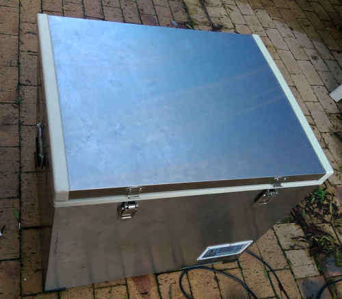 60 liter stainless steel 12V Camping Fridge Freezer