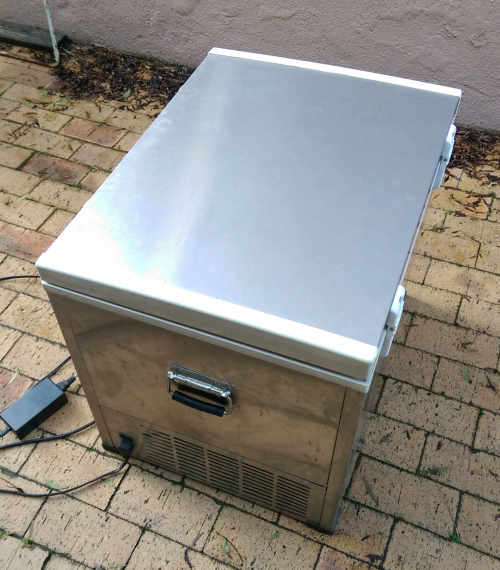 60 liter stainless steel 12V Camping Fridge Freezer