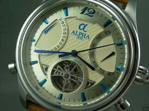 Alpha automatic retrogarde (flyback) multifunction with day & date