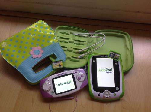 Leappad Explorer & Leapster Explorer with cases and 2 games