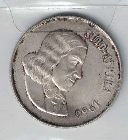 1966 RSA one rand coin, Afrikaans