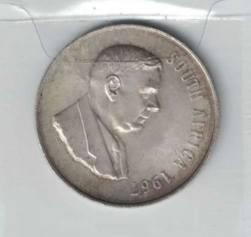 1967 RSA one rand coin in English