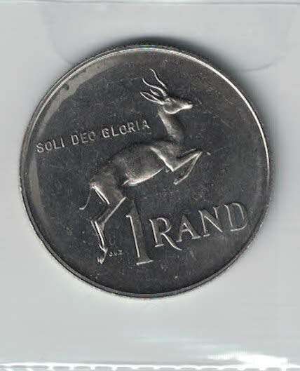 1978 RSA uncirculated one rand/ R1 coin