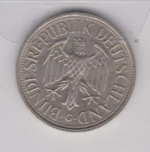 Germany 1982 1 Mark coin.
