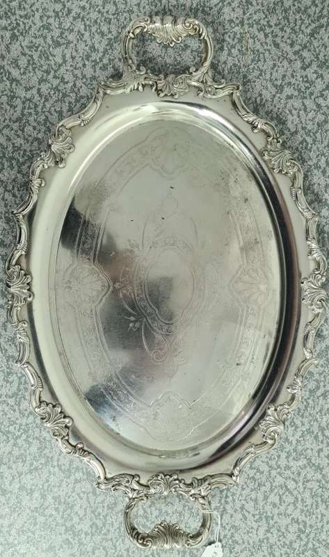 Silver plated tray