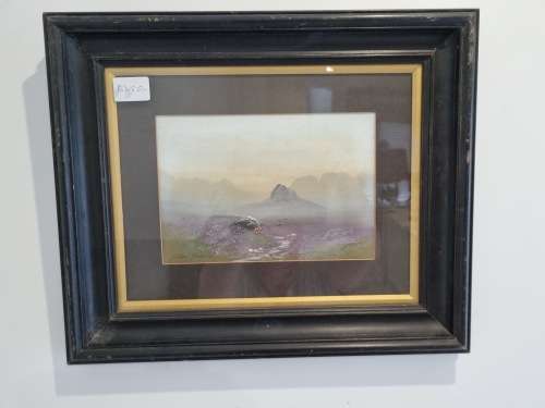 Landscape water colour by Alexander Polock,