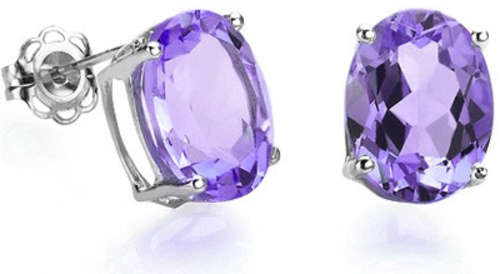 Gorgeous 1.00ct Genuine Amethyst Earrings