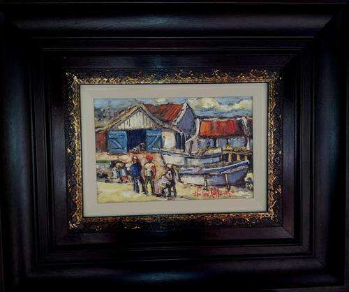 Original Oil painting by NIC VAN RENSBURG - Weskus - 285 x 185