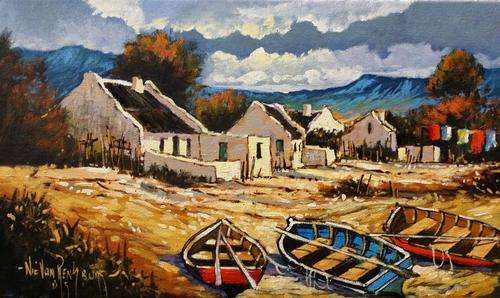 Original painting by NIC VAN RENSBURG - No Fishing Today - 500 x 300