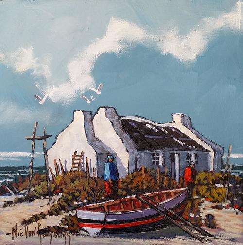 Original painting by NIC VAN RENSBURG - Arniston 2 - 250 x 250