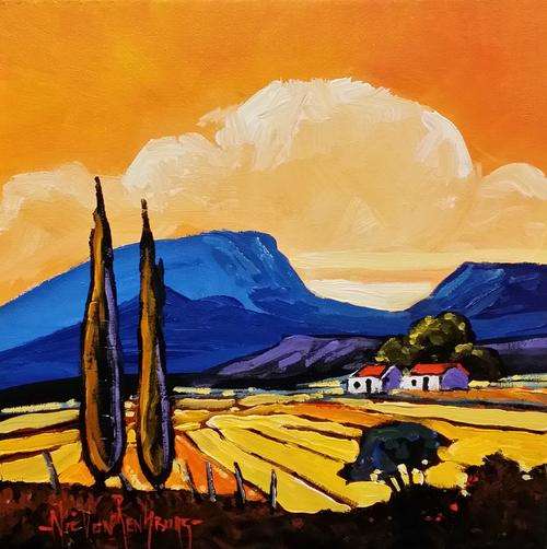 Original Painting by NIC VAN RENSBURG - Boland 1 - 350 x 350