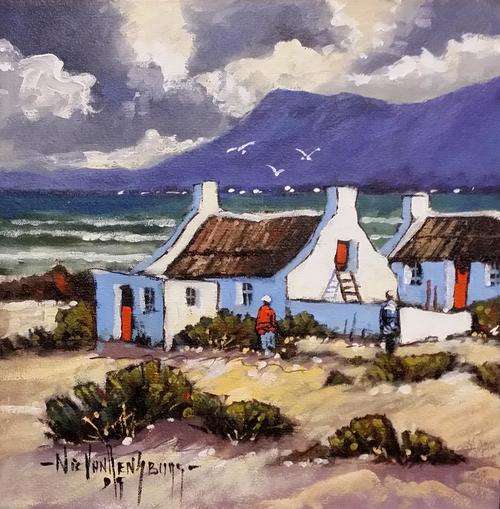 Original painting by NIC VAN RENSBURG - Arniston 9 - 300 x 300