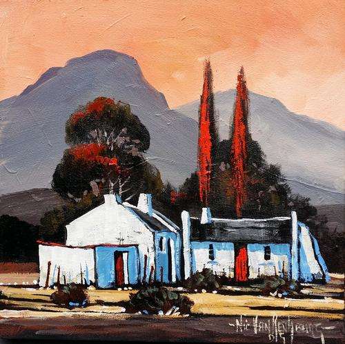 Original painting by NIC VAN RENSBURG - Caledon Sunset 2 - 300 x 300