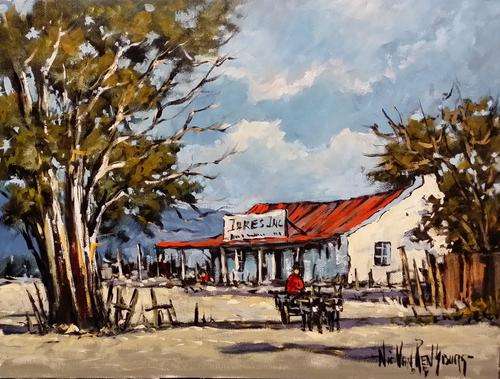 Original Painting by NIC VAN RENSBURG - At the Shop 2 -  400 x 300