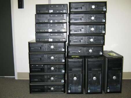Dell optiplex 745, 755 desktop pcs with LCDs