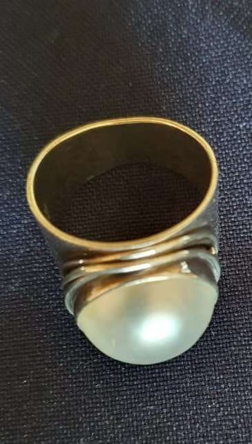 Silver Mabe Ring, mint