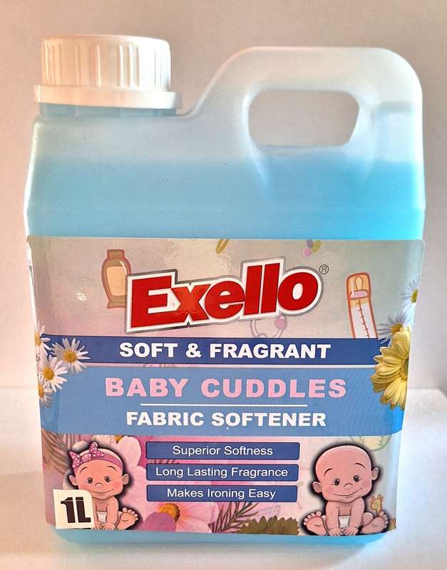 Exello Baby Cuddles Fabric Softener 1 Liter x 4`s