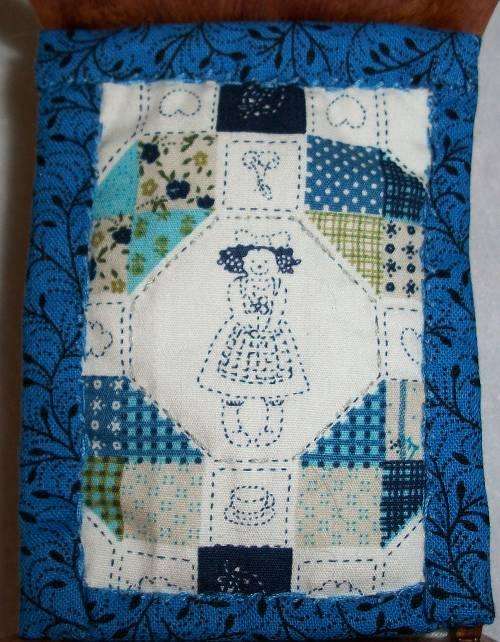 Lovely bed quilt.