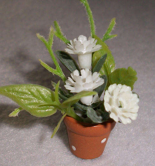 White flowers.