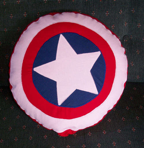Stunning Captain America toss pillow