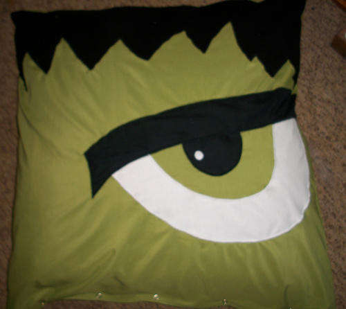 Stunning "The Hulk" continental pillow case cover.