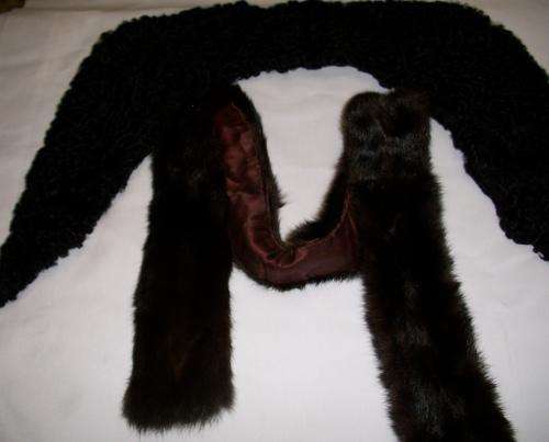 Mink, karakul and rabbit fur bundle.