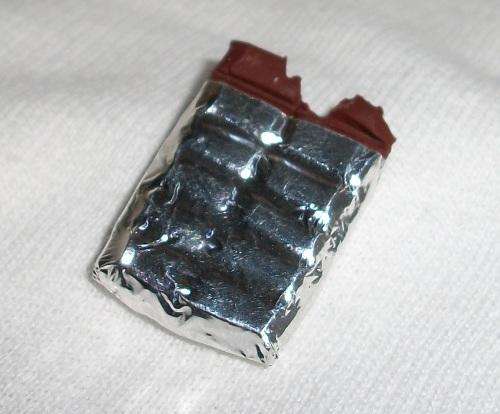 Slab of chocolate