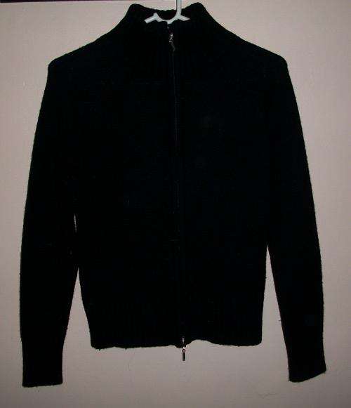 Knit wear zip top, size 10.