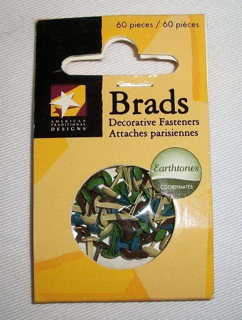 Scrapbooking essentials,Mini Brads Earthtones