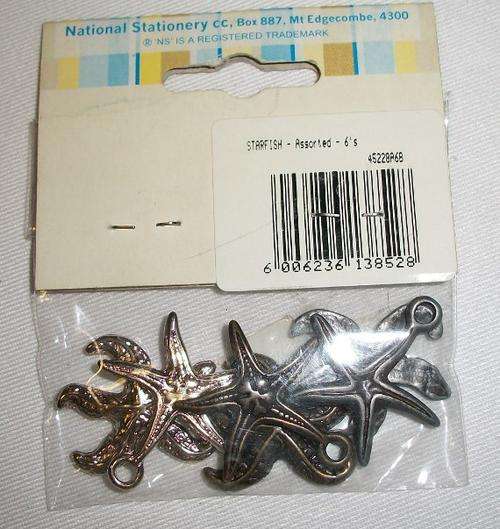 Scrapbooking essentials, Metal charms, starfish
