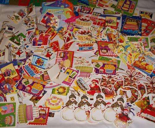 Job lot of over 250 gift tags of all sorts