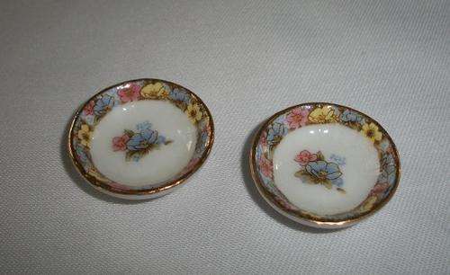 Dollhouse china soup plate