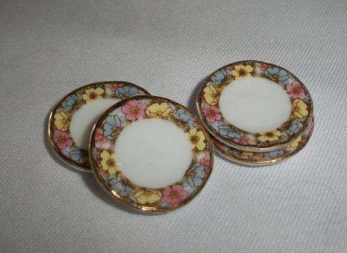 Dollhouse china cake plates