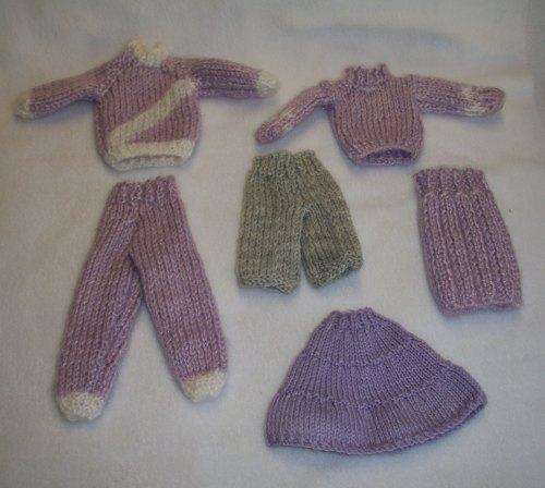 Barbie knit wear.