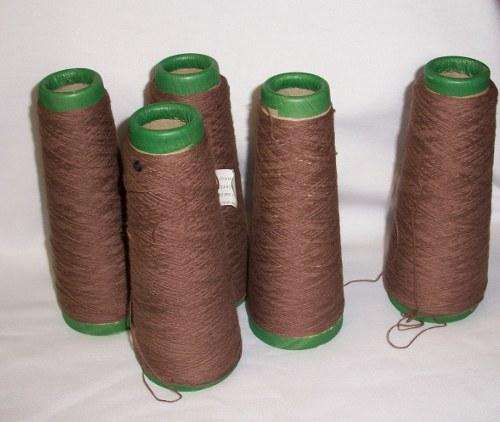 Brown wool.