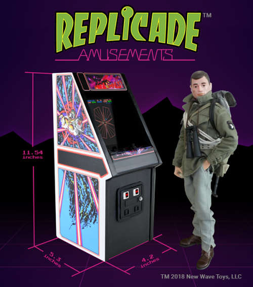 Tempest X Replicade 1/6th scale working arcade cabinet (by New Wave Toys).